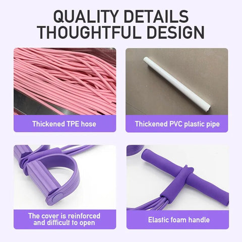 New Product Four-Tube Pedal Tension Pedal Tension Rope Household Thin Waist Sit-up Abdominal Fitness Device