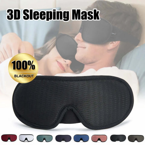 3D Sleeping Mask Block Out Light Soft Padded Sleep Mask For Eyes